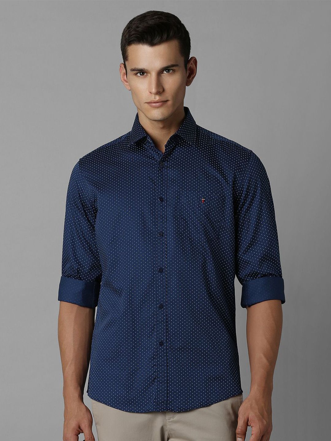 Louis Philippe Sport Louis Philippe Sport Men Slim Fit Opaque Printed Casual Shirt