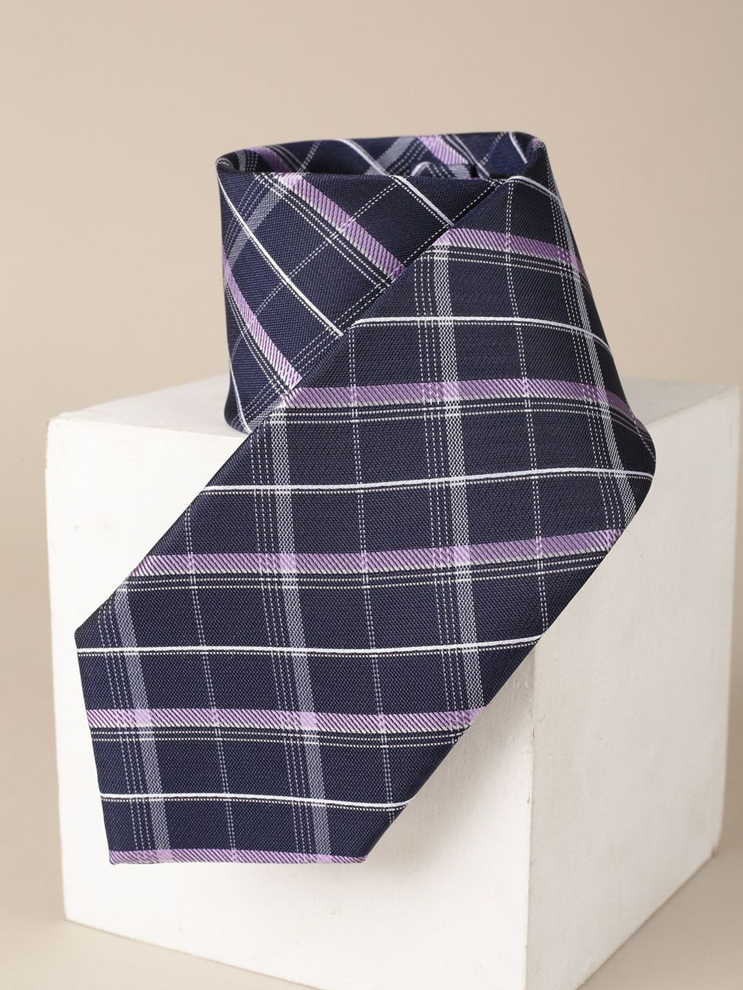Van Heusen Men Checked Broad Tie