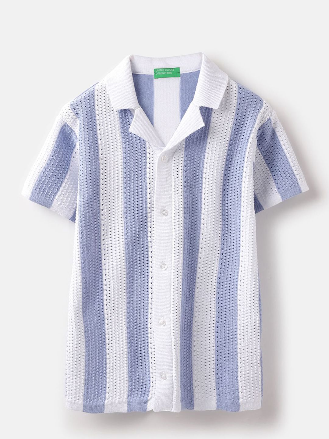 United Colors of Benetton Boys Opaque Striped Casual Shirt