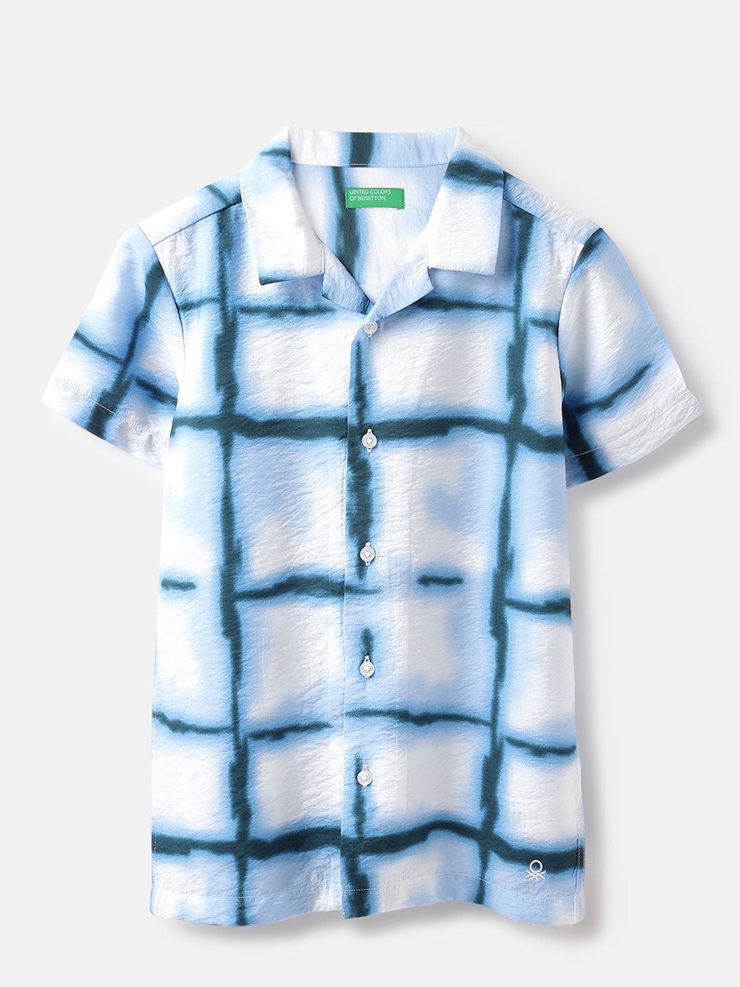United Colors of Benetton Boys Opaque Checked Casual Shirt