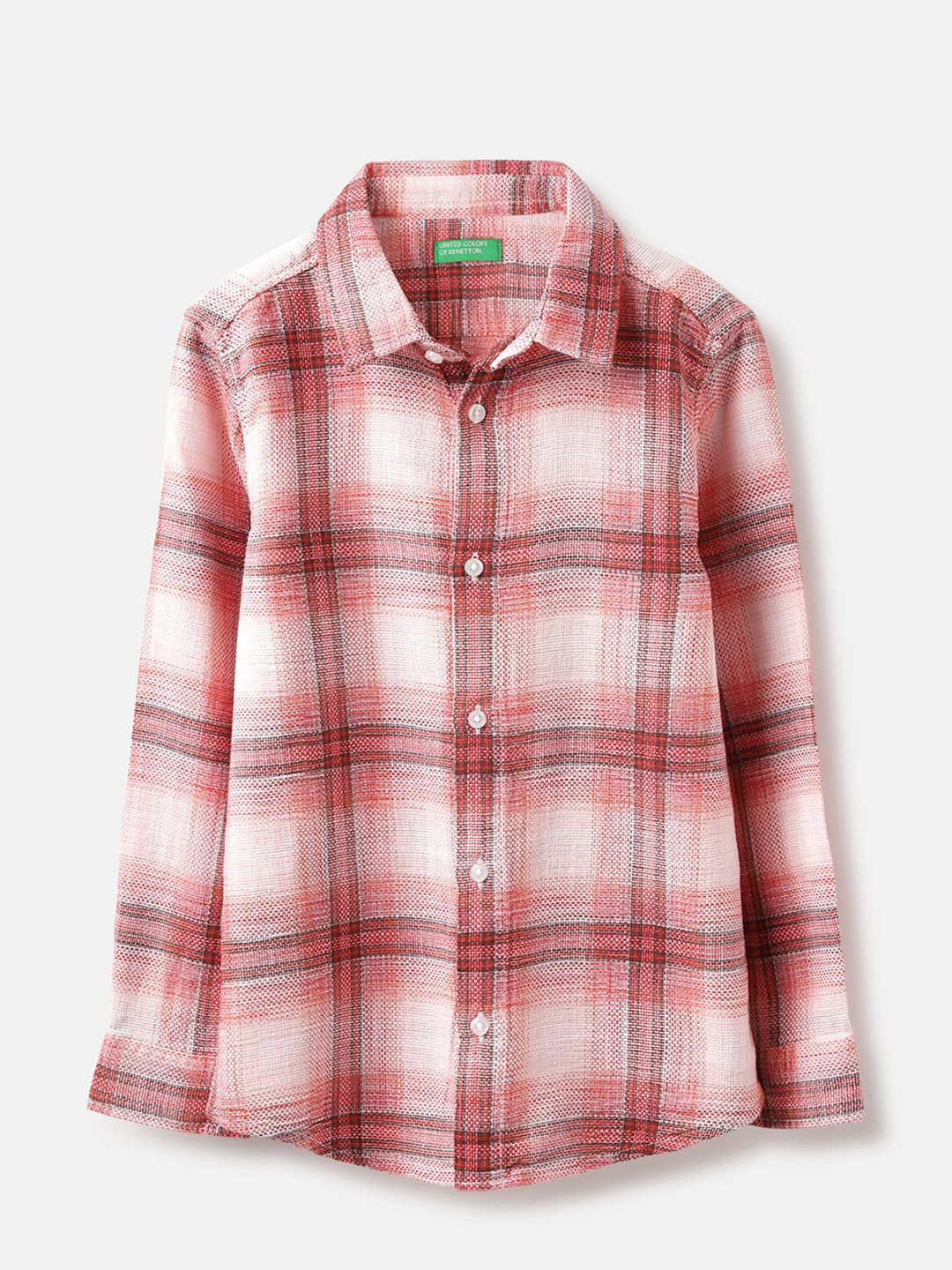 United Colors of Benetton Boys Tartan Checks Opaque Checked Casual Shirt
