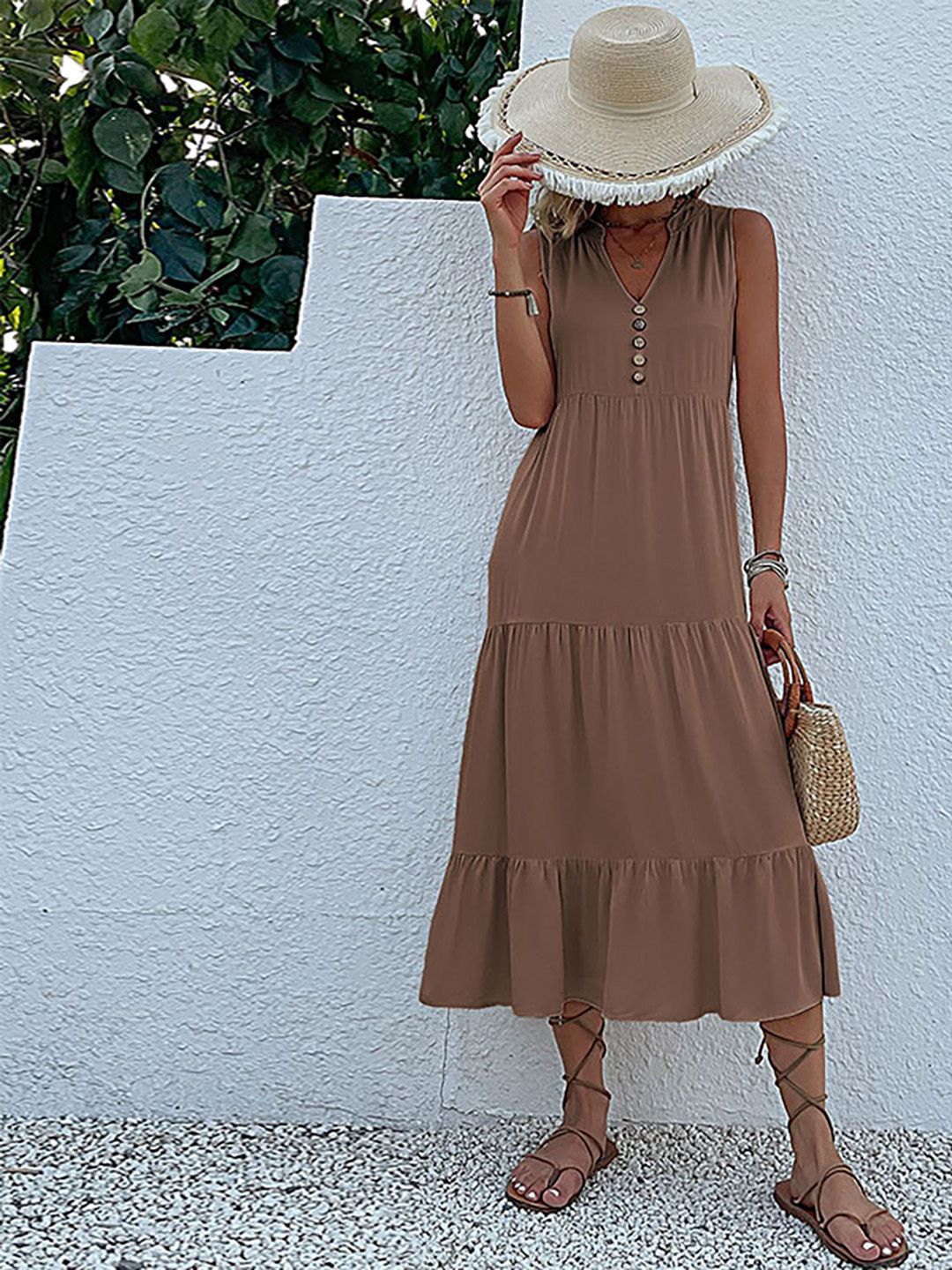 Brown Casual Wear Dresses - Buy Brown Casual Wear Dresses online in India