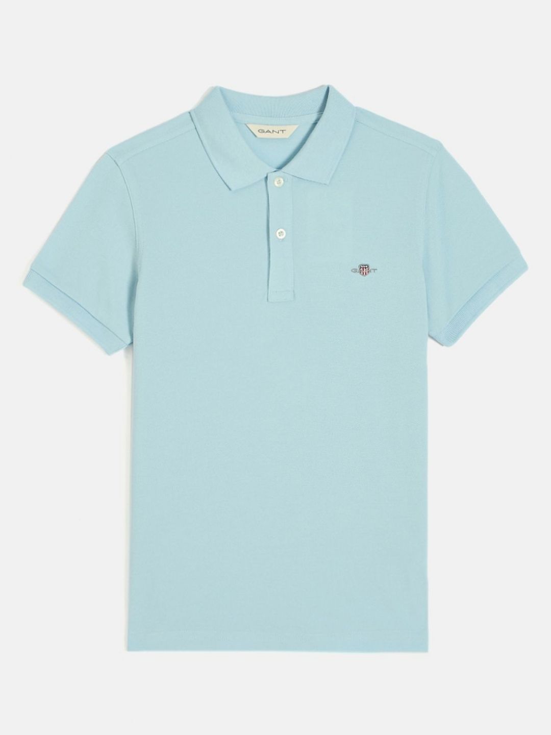 GANT Boys Solid Polo Collar Pique Cotton T-shirt