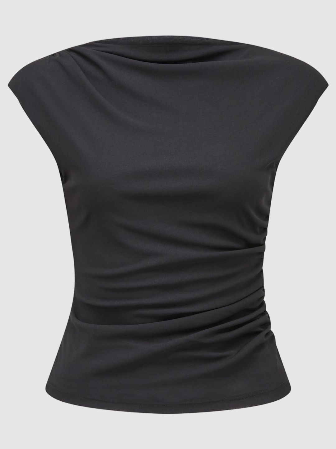 Solid Boat Neck Top