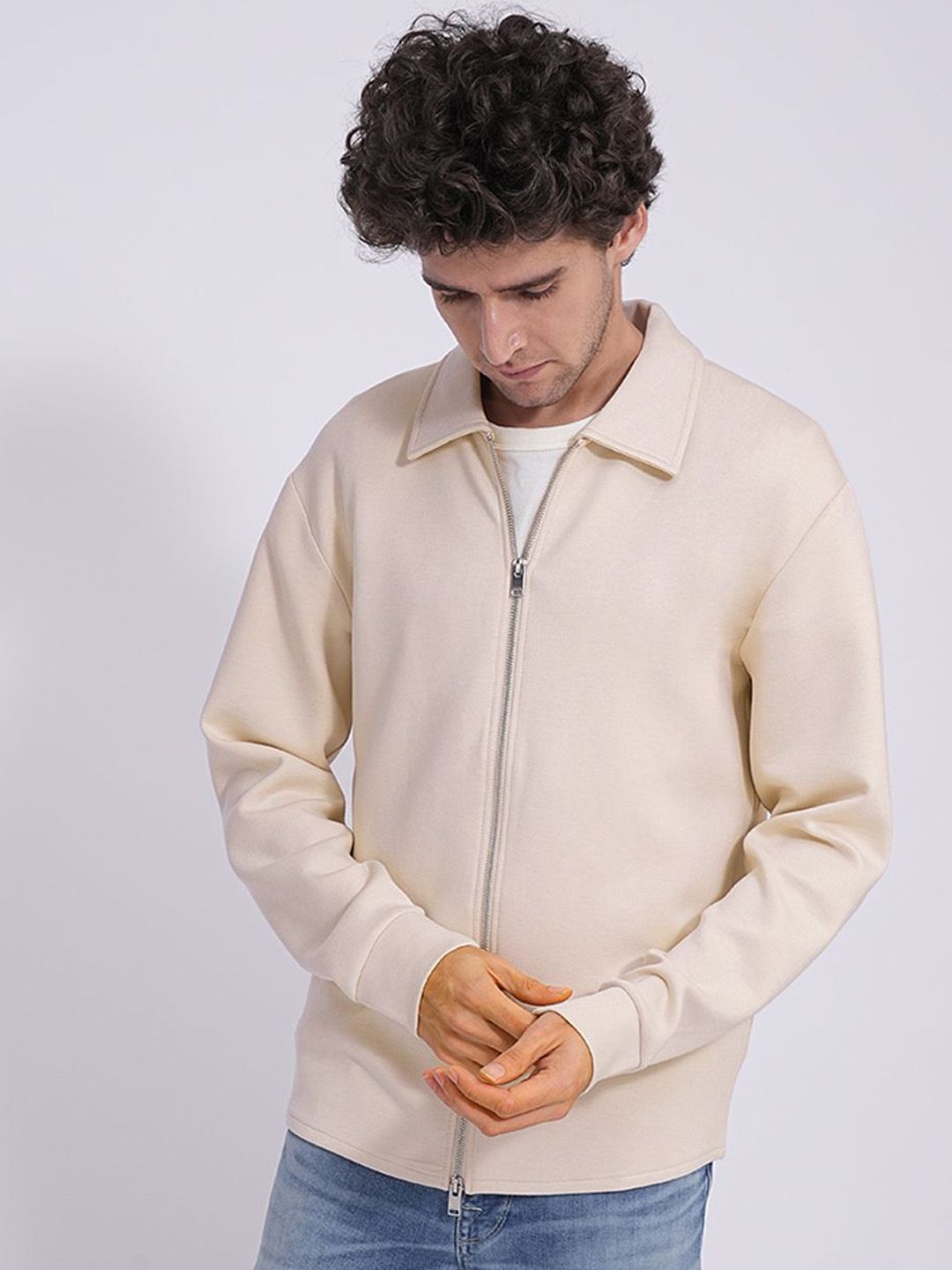 SELECTED Men Spread Collar Solid Casual Tailored Jacket