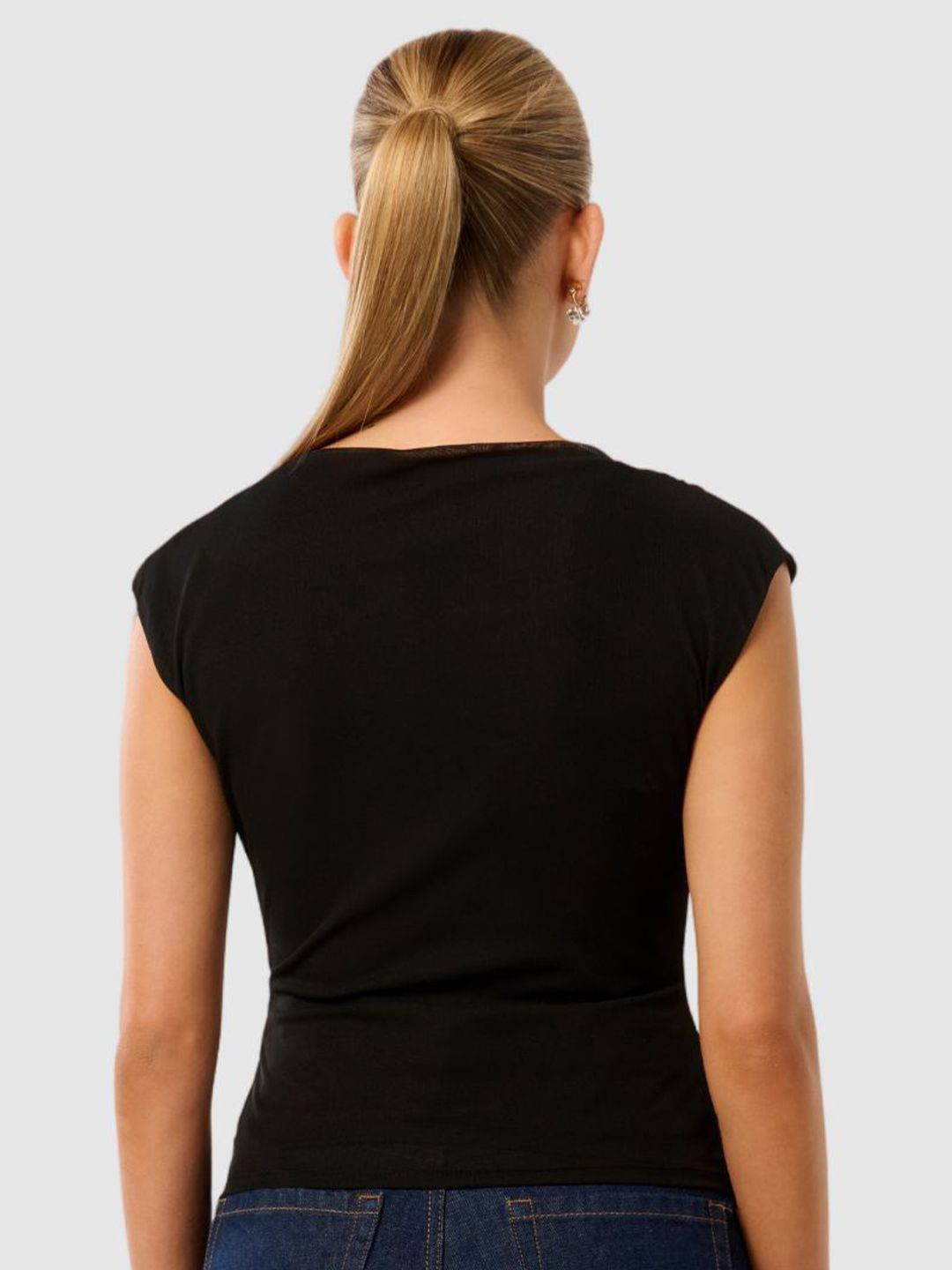 Solid Boat Neck Top
