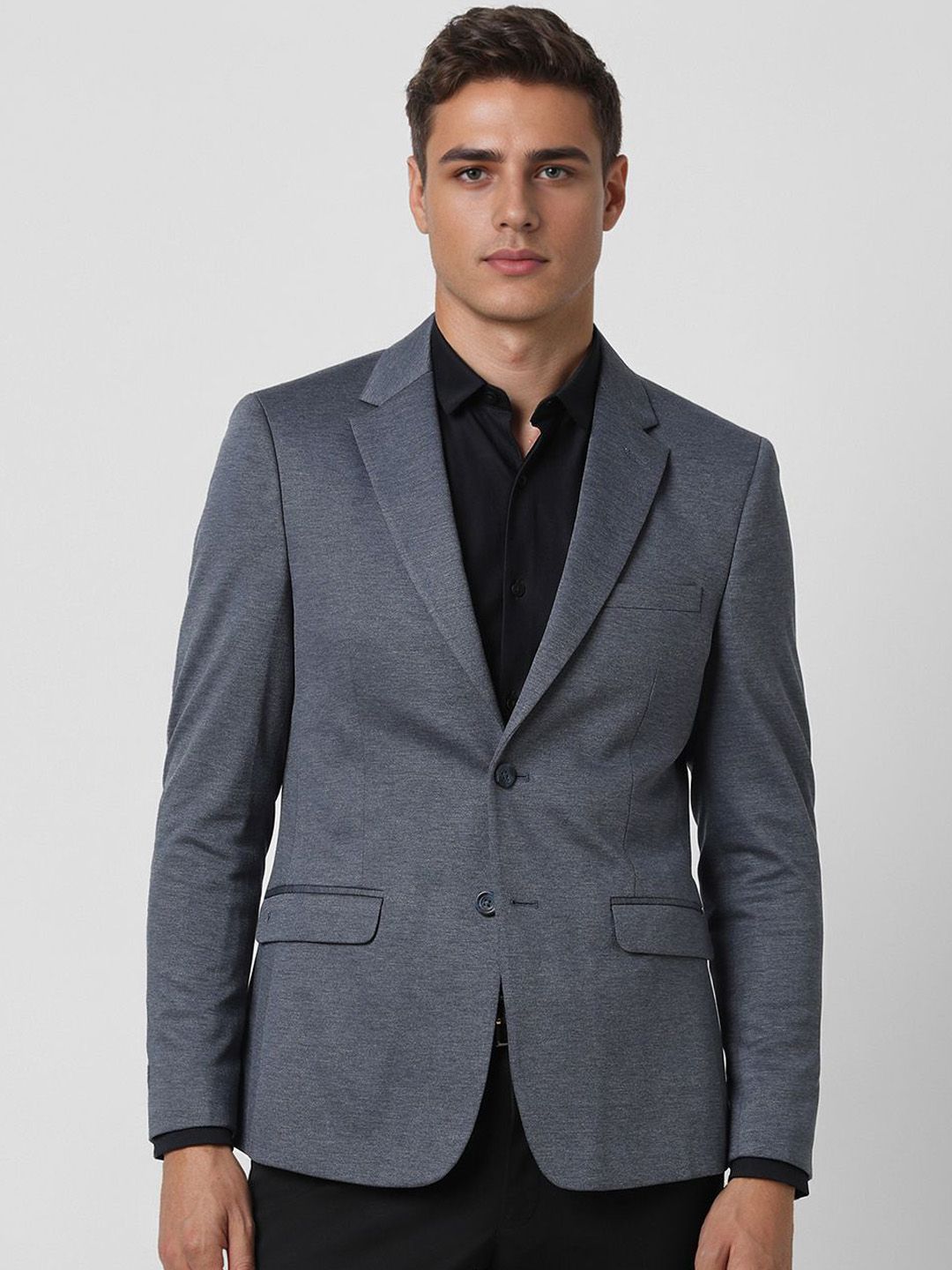 Van Heusen Sport Notched Lapel Collar Single Breasted Blazer