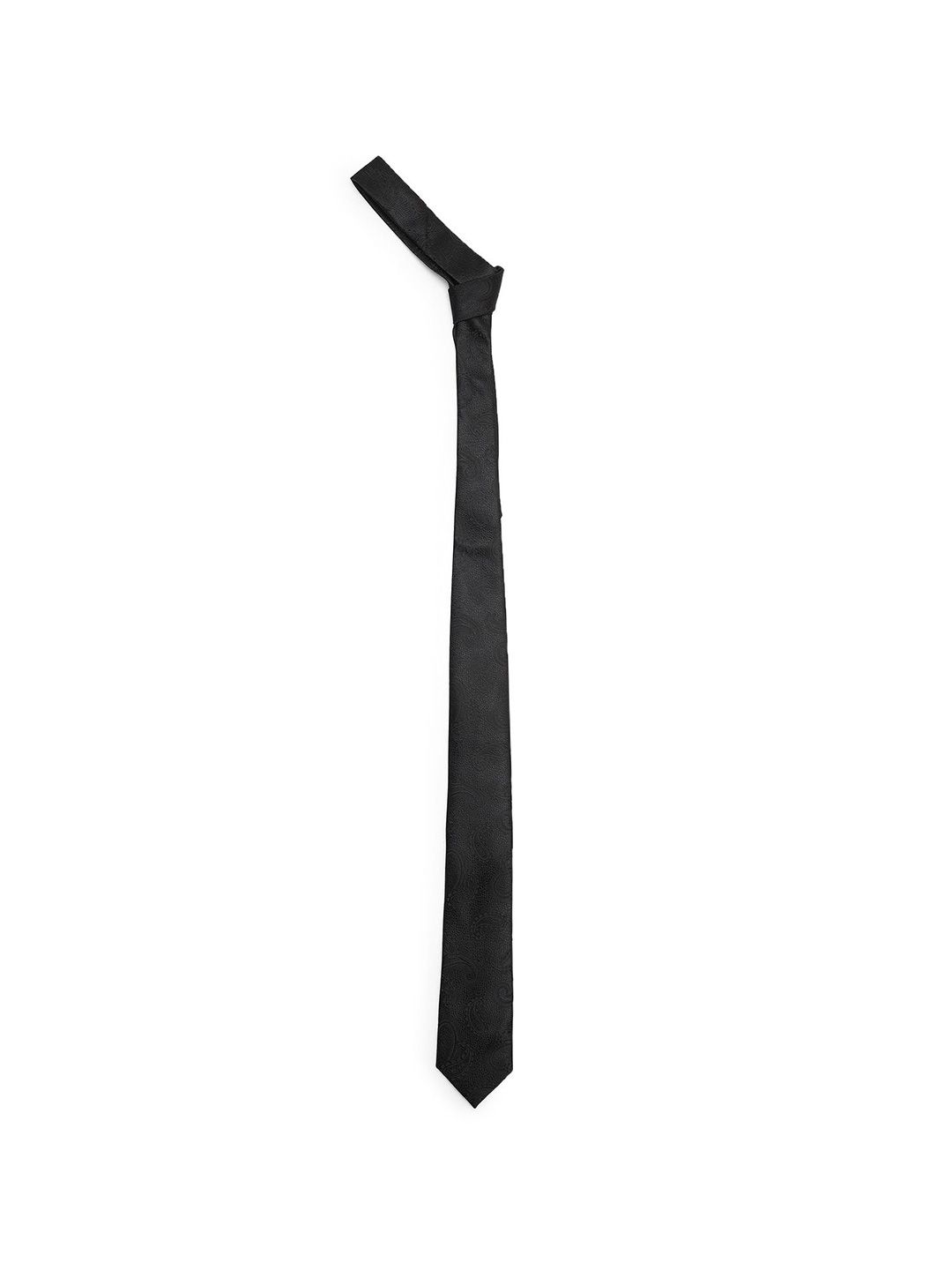 Arrow Men Black Printed Tie, Cufflinks, Pocket Square Accessory Gift Set of