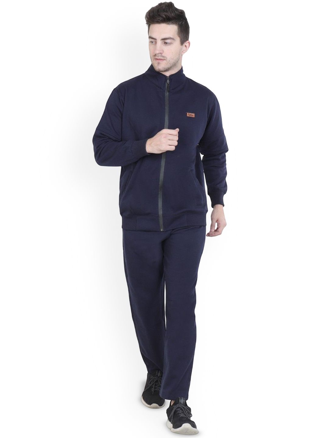 HAUTEMODA Men Mock Collar Tracksuit