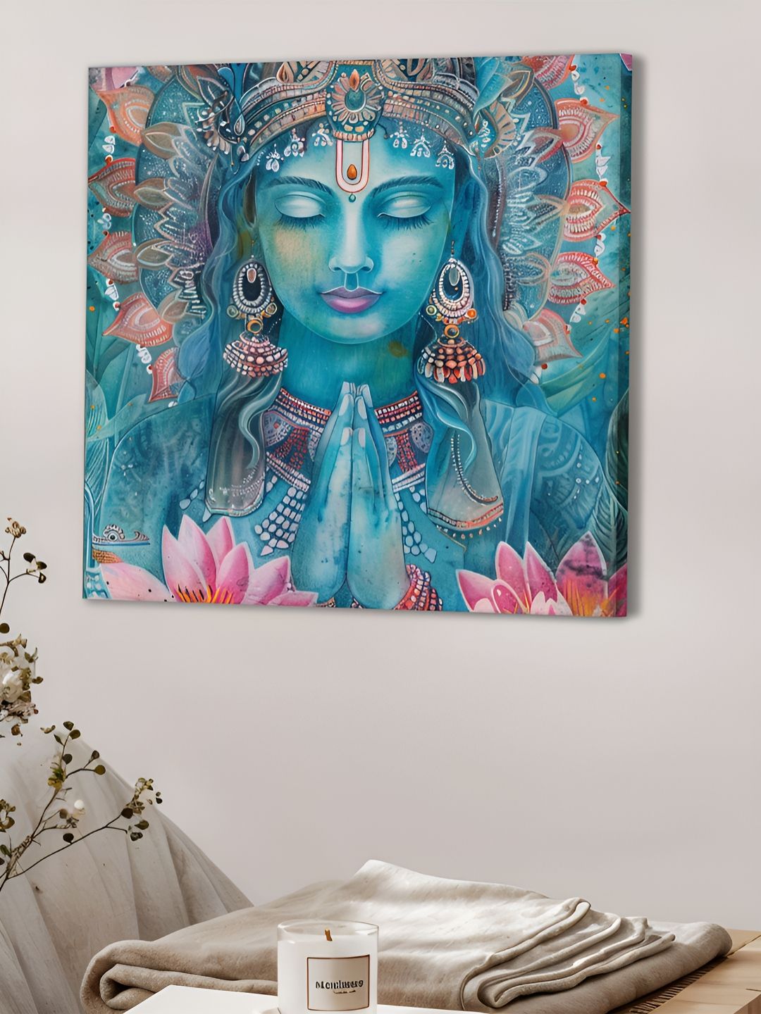 Art Street Art Street Blue & Pink Religious Wall Art