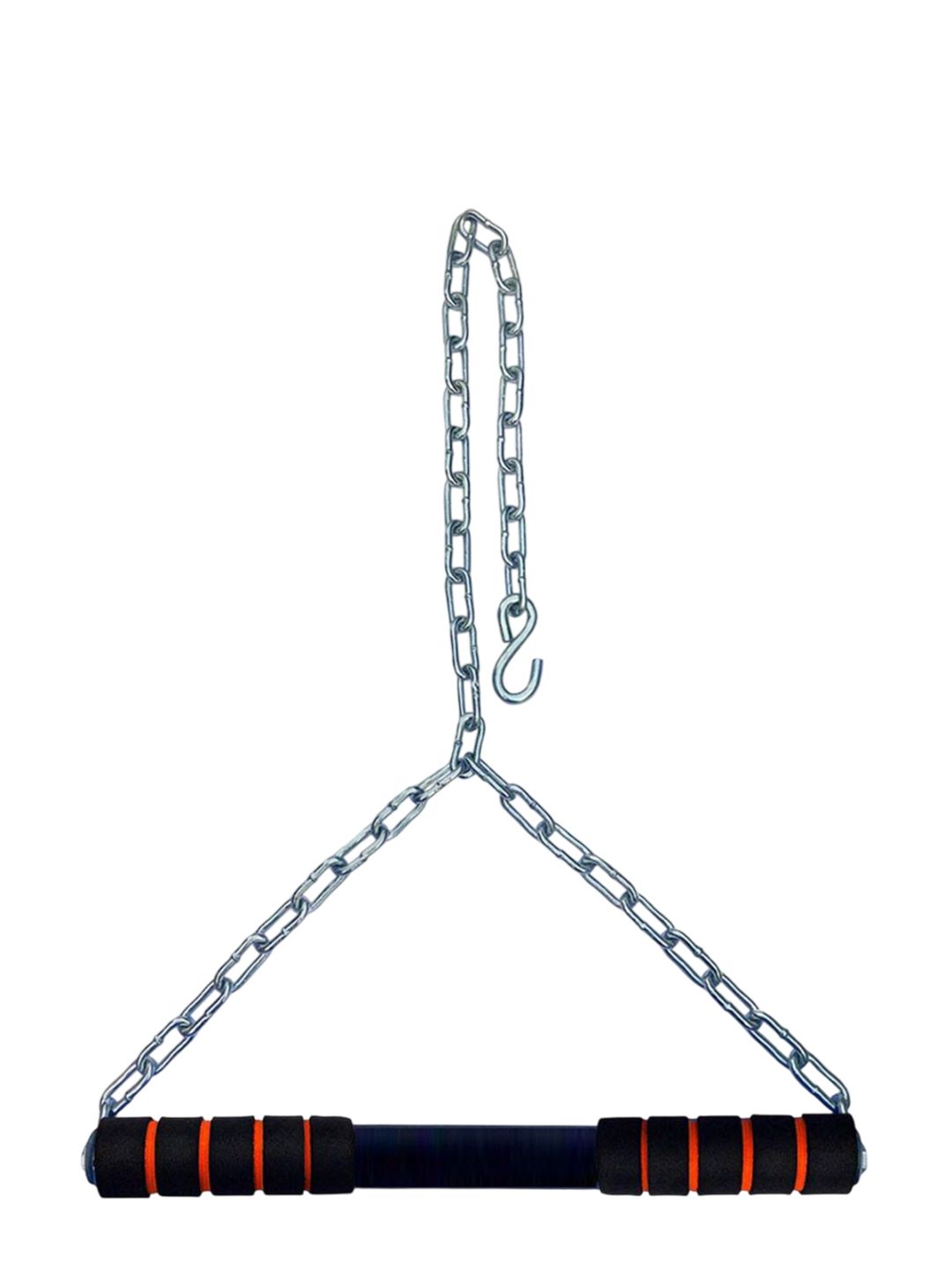 HackerX HackerX Black & Grey Hanging Chain Pull Up Bar
