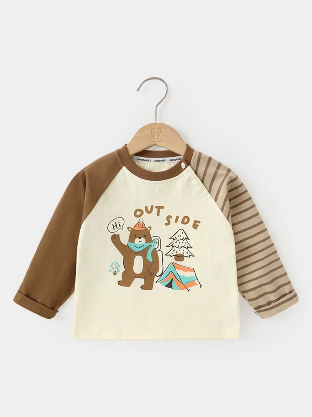 LULU & SKY Girls Graphic Printed Round Neck Cotton T-shirt