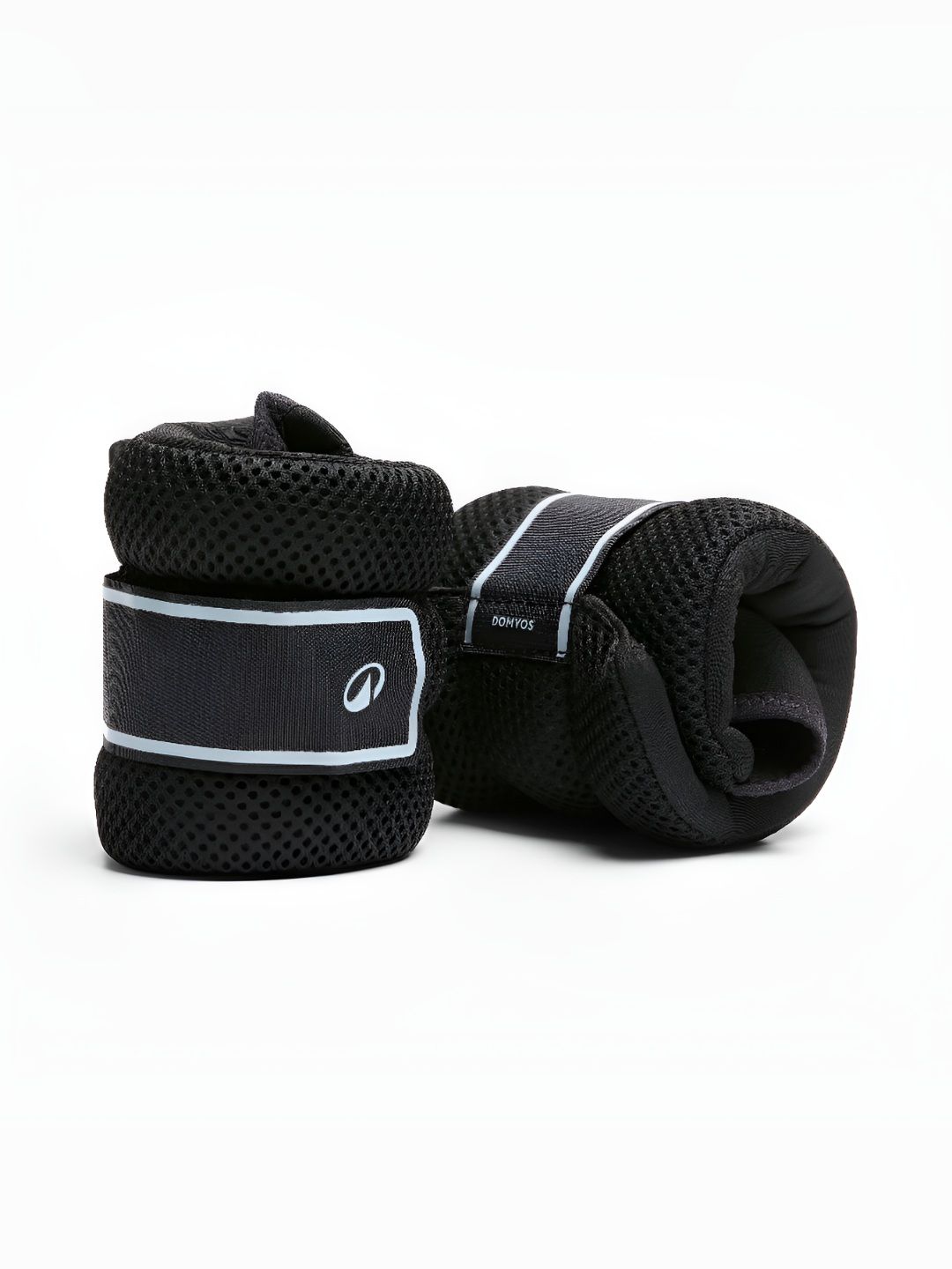 Decathlon Domyos - Unisex Black Adjustable Ankle and Wrist Fitness Weights 0.5 Kg
