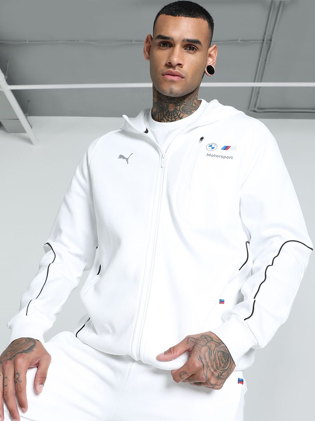 Buy BMW M Motorsport Men's Hooded Sweat Jacket - Jackets for Men