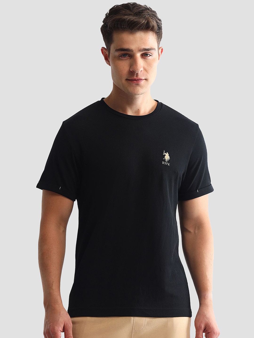 U.S. Polo Assn. Men Comfort Fit Round Neck Lounge T-Shirt