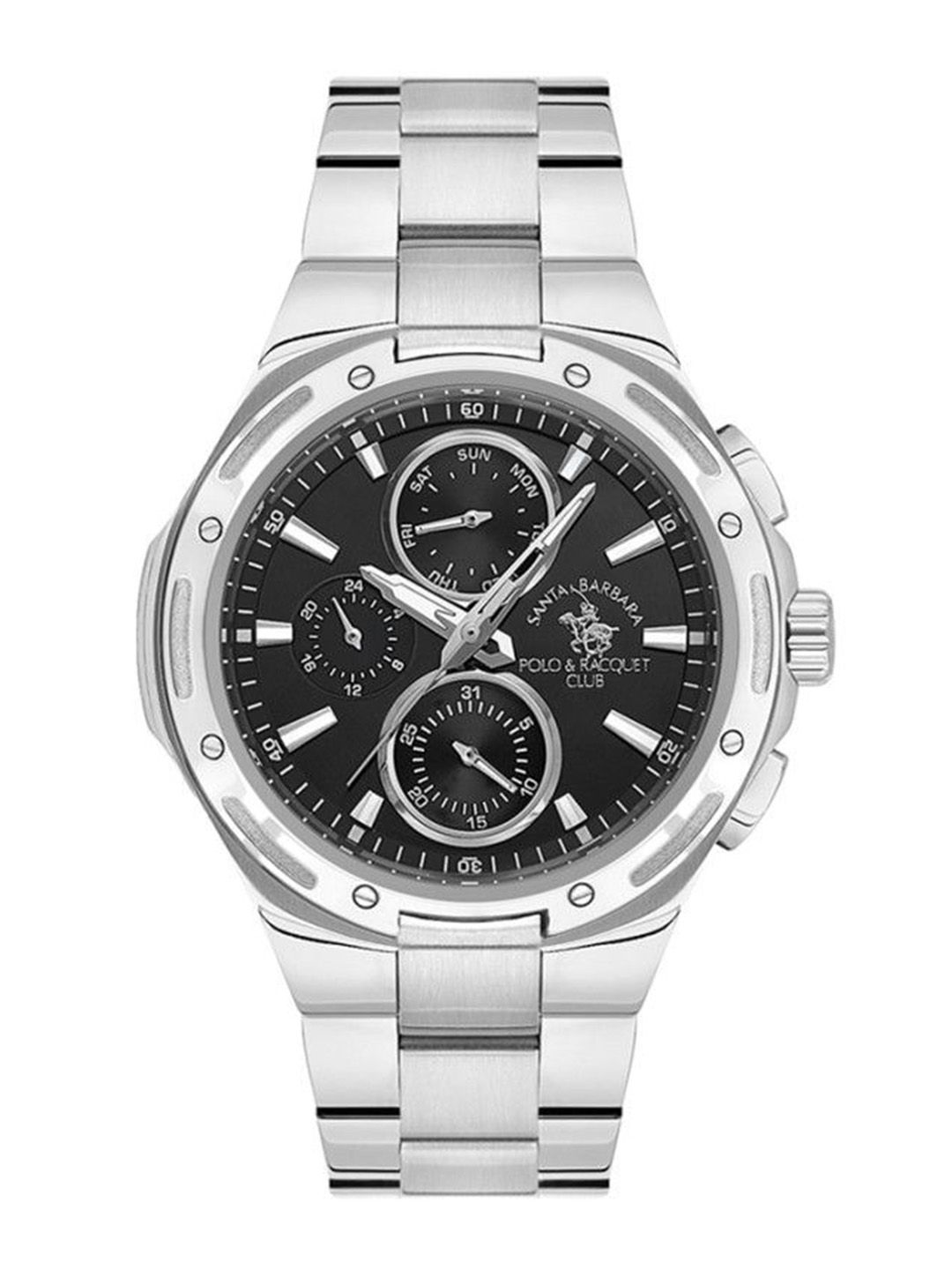 SANTA BARBARA POLO & RACQUET CLUB Men Dial & Bracelet Style Straps Analogue Watch deal from myntra SANTA BARBARA POLO & RACQUET CLUB Men Dial & Bracelet Style Straps Analogue Watch deal from myntra