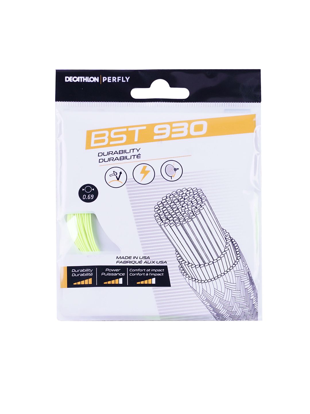 Decathlon Decathlon Perfly - Adults Green BST 930 Robustness Rackets Stringing