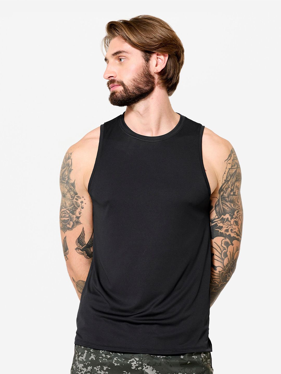 Decathlon Domyos - Men Blue Lightweight Gym T-Shirt