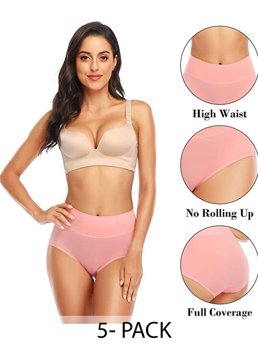 Diving Deep Pack of 5 Women Cotton Hipster Briefs