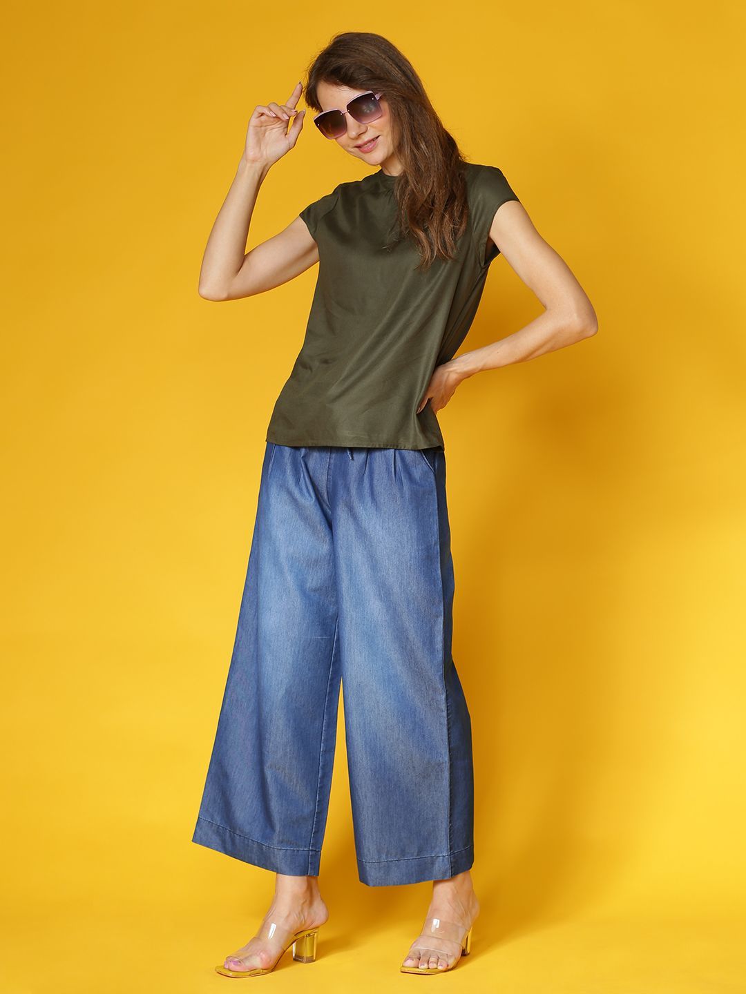 Novio Women Wide Leg Palazzos