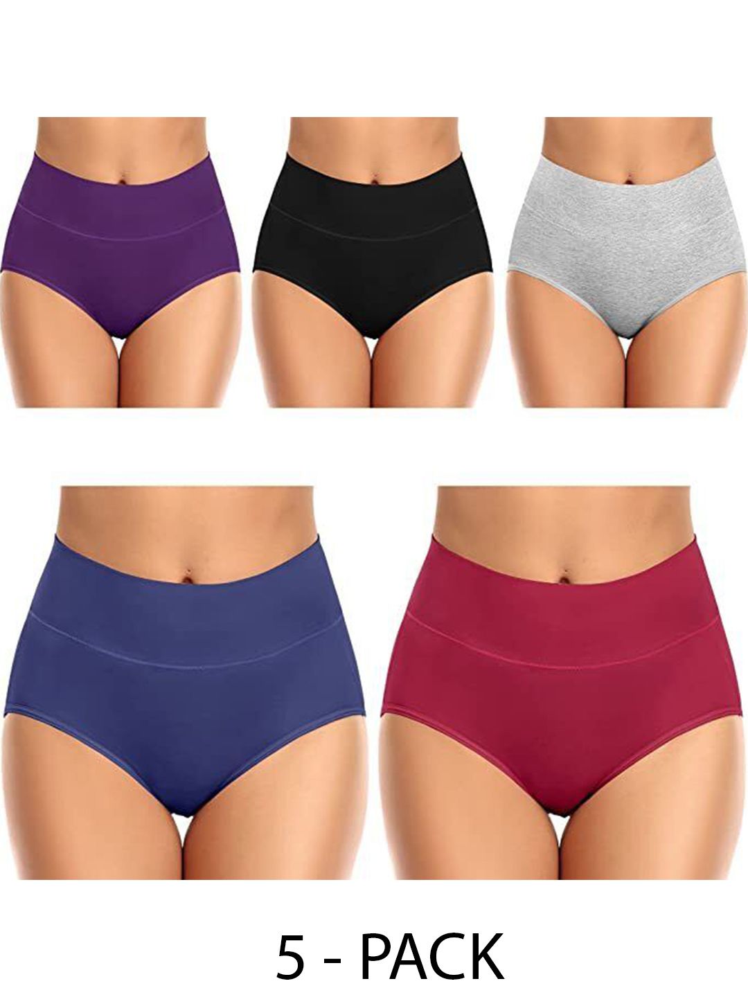 Diving Deep Women Pack Of 5 Cotton Hipster Briefs