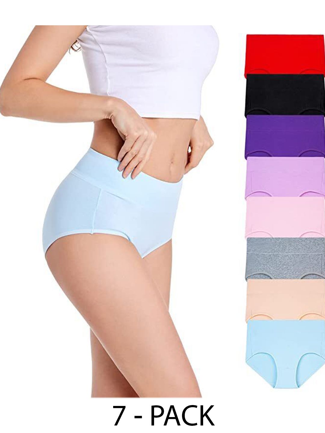 Diving Deep Pack Of 8 Cotton Hipster Briefs