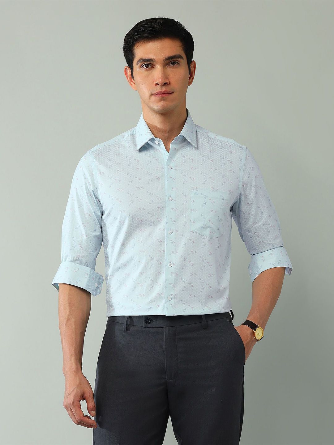 Arrow Men Slim Fit Floral Opaque Printed Casual Shirt