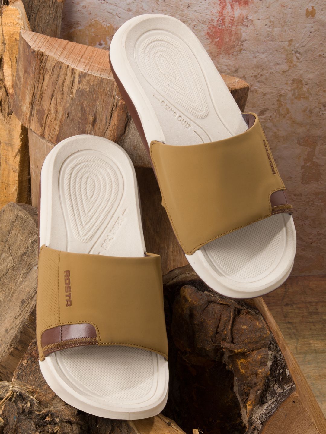 Buy The Roadster Lifestyle Co Men Casual Open Toe Sliders - Flip