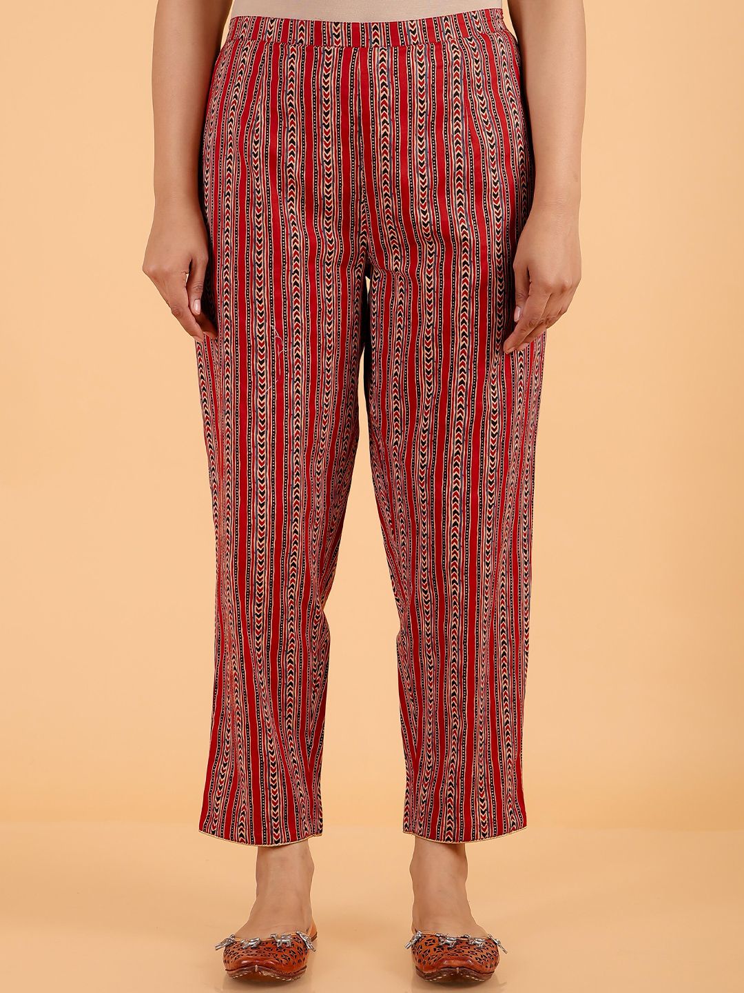 Aramya Women Striped Ethnic Palazzos