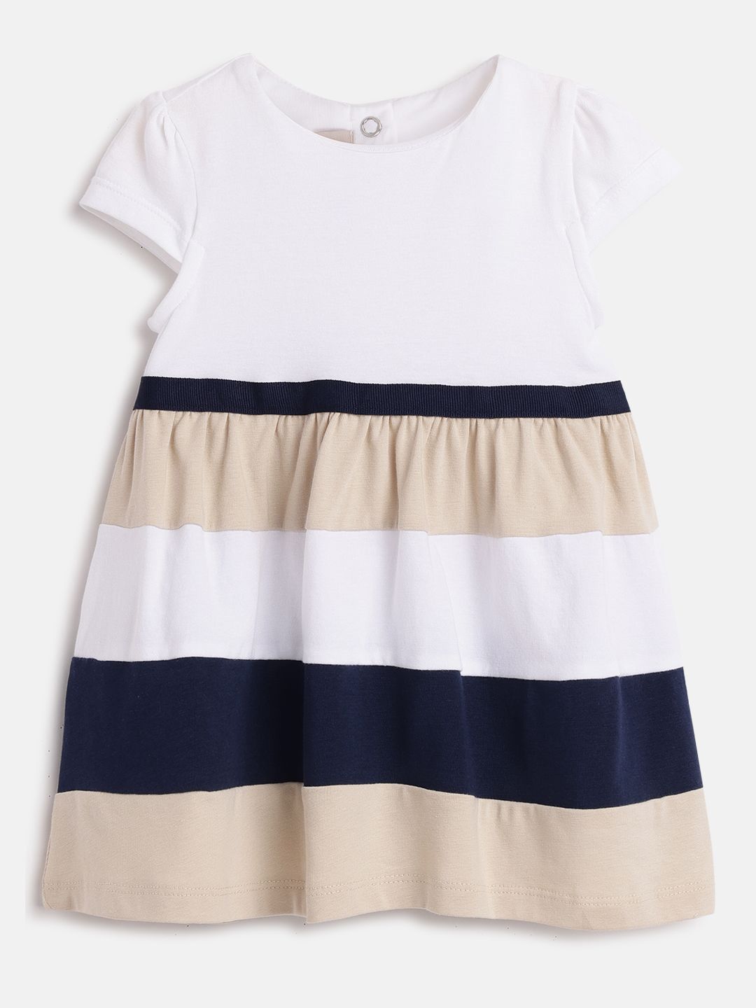 Chicco Girls Colourblocked Cotton A-Line Dress