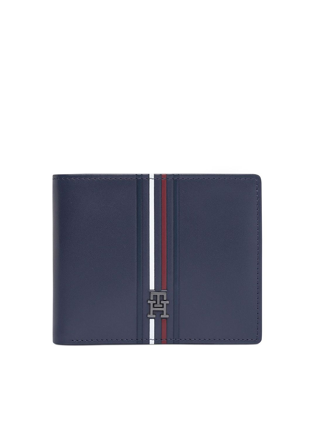 Tommy Hilfiger Tommy Hilfiger Men Striped Leather Two Fold Wallet