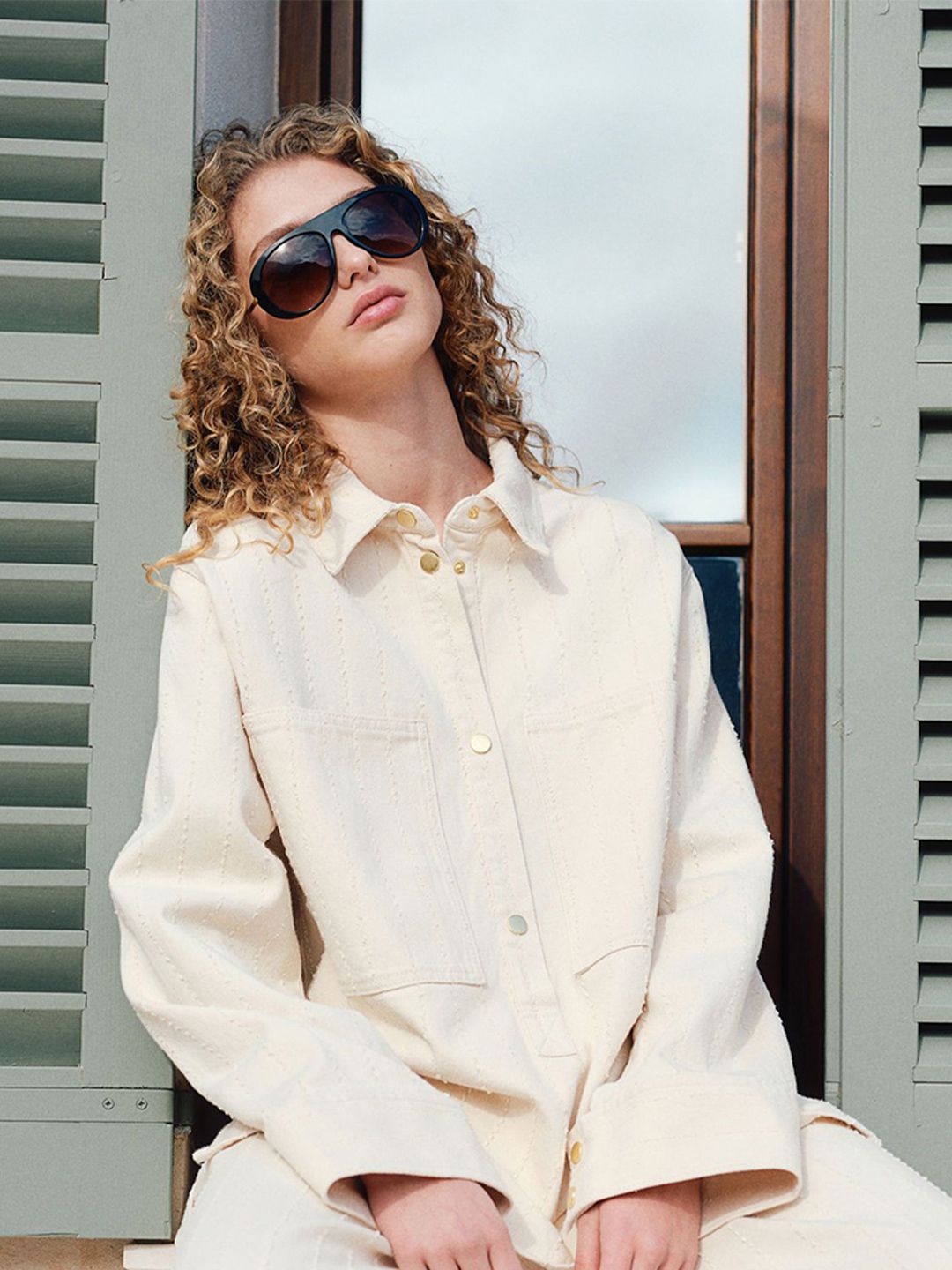 Buy H&M Popover Oversized Denim Shirt - Shirts for Women 32320748