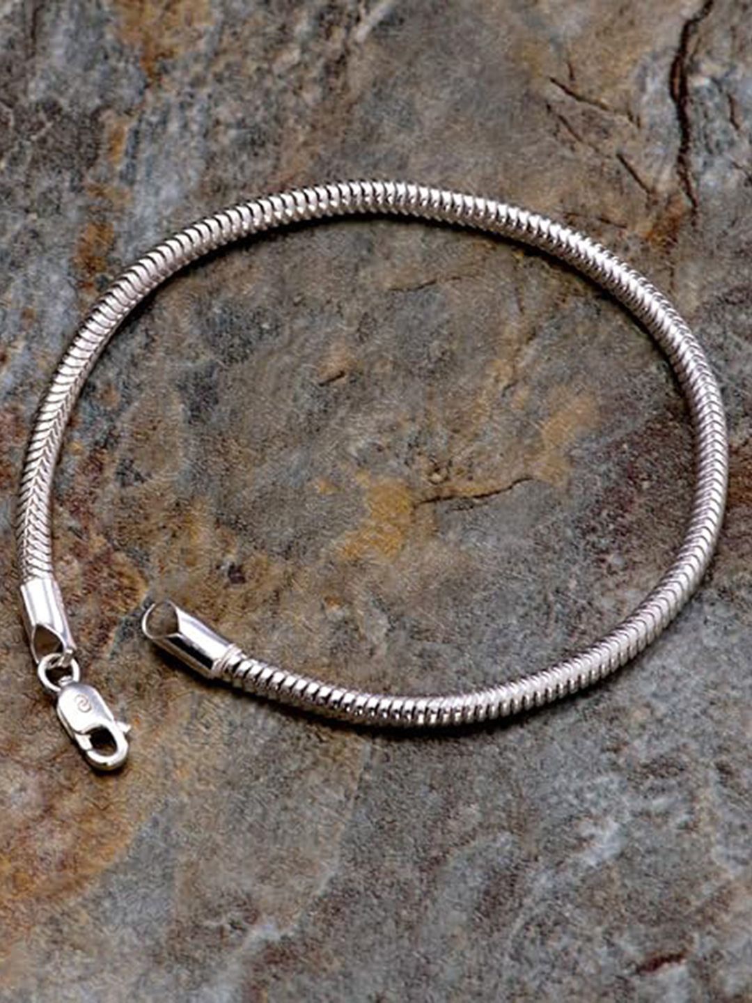 Peora Men Silver-Plated Openable Fancy Wraparound Bracelet