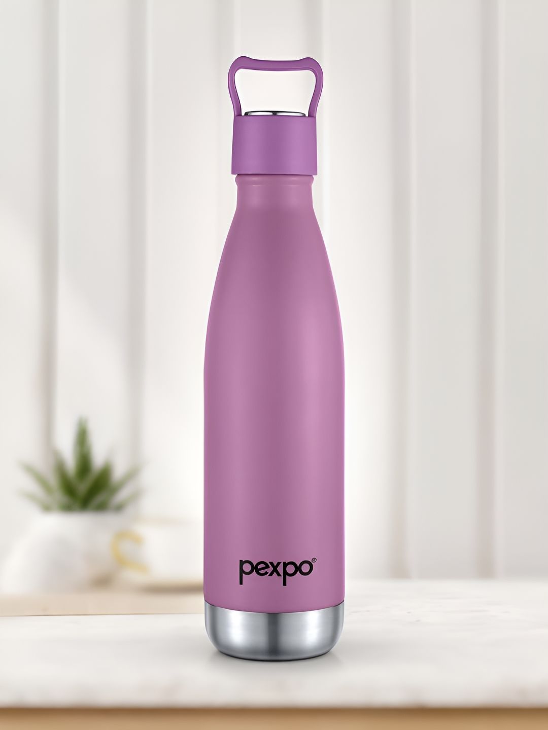 Pexpo Erica Rosy Brown Double Wall Insulated Stainless Steel Vacuum Flask - 500ml