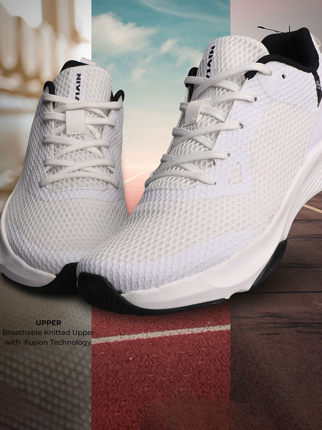 MACHIKO　Heve ヘイヴ　フィンスリーブ　白　ホワイト Buy Nivia Men Hawks 2.0 Training Badminton Shoe - Sports Shoes for