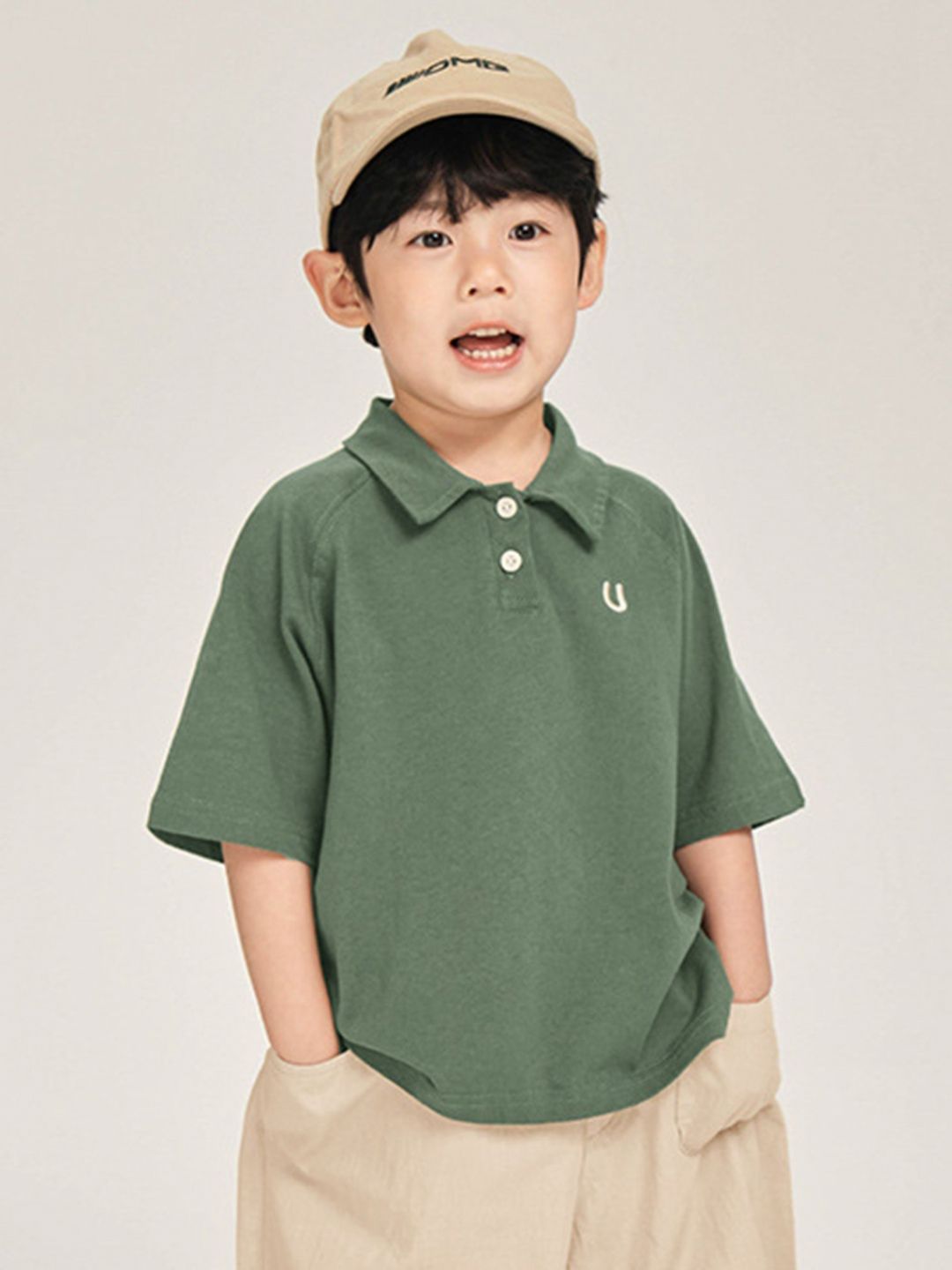 LULU & SKY Boys Polo Collar T-shirt