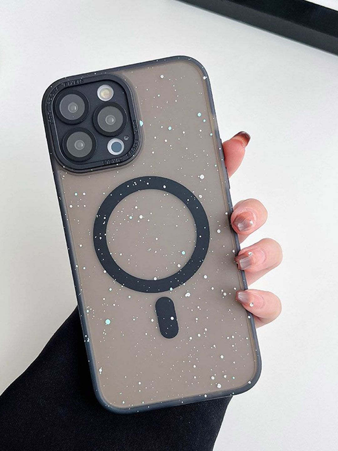 Luxury Kase Conversational LK098 Anti-Splash Ink Dot Painting iPhone 15 Pro Back Case