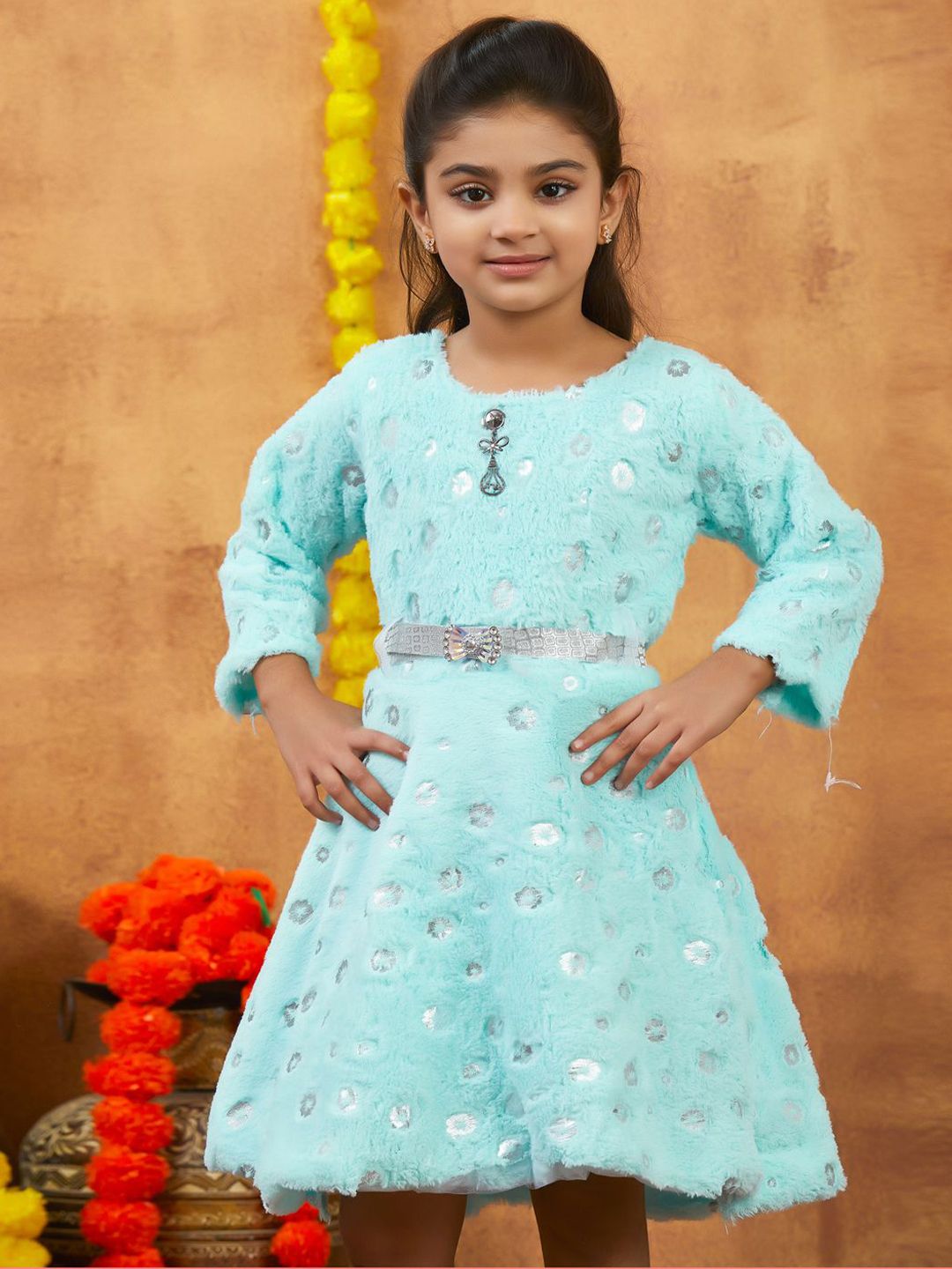 yk girls self design a-line dress product info and reviews yk girls self design a-line dress reviews Perfetto A-line Dress