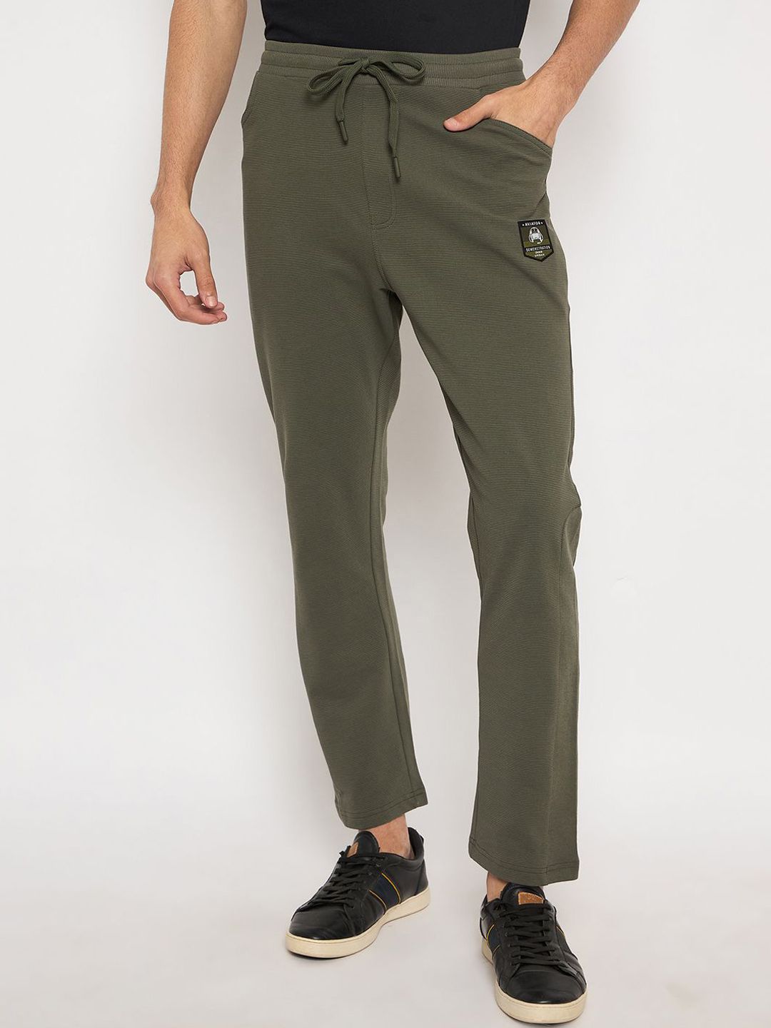 Duke Men Cotton Mid-Rise Track Pants