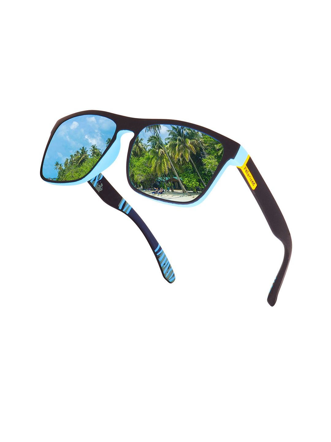 Dervin Unisex Wayfarer Sunglasses with Polarised and UV Protected Lens