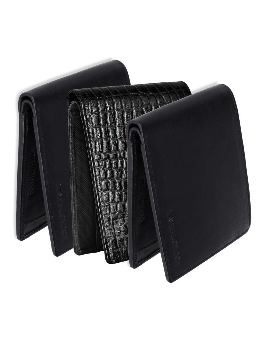 Hayes London Men Wallets Pack of 3 Genuine Leather with RFID Blocking Combo