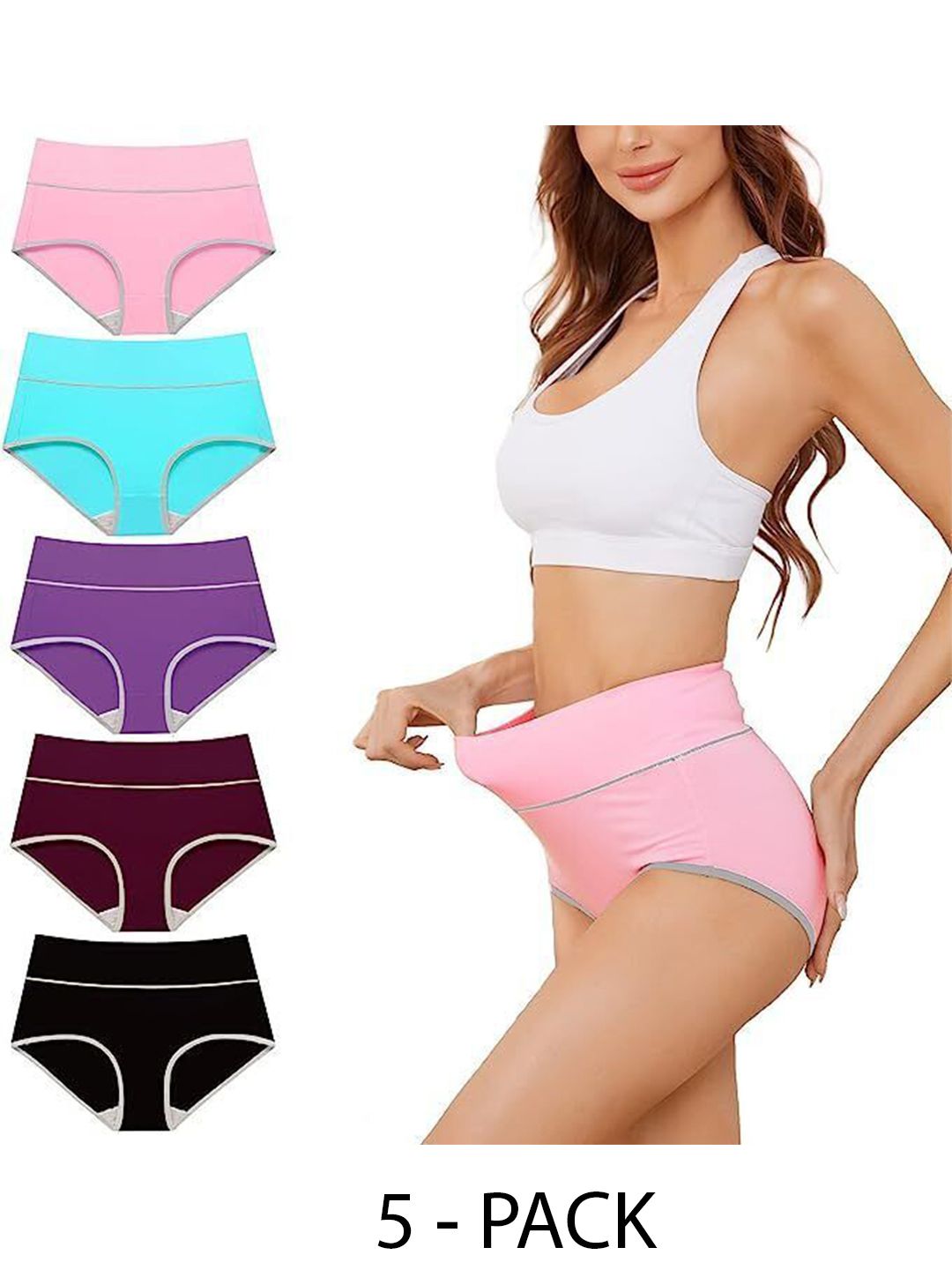 Diving Deep Women Pack of 5 Hipster Briefs