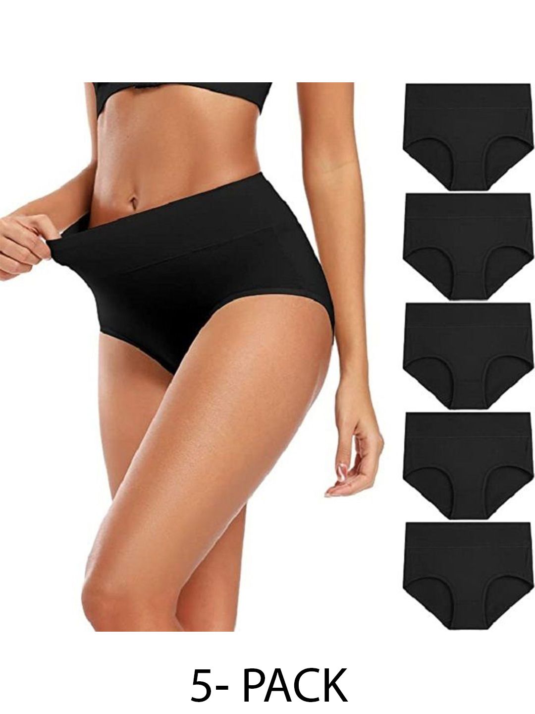 Diving Deep Women Pack of 5 Cotton Hipster Briefs