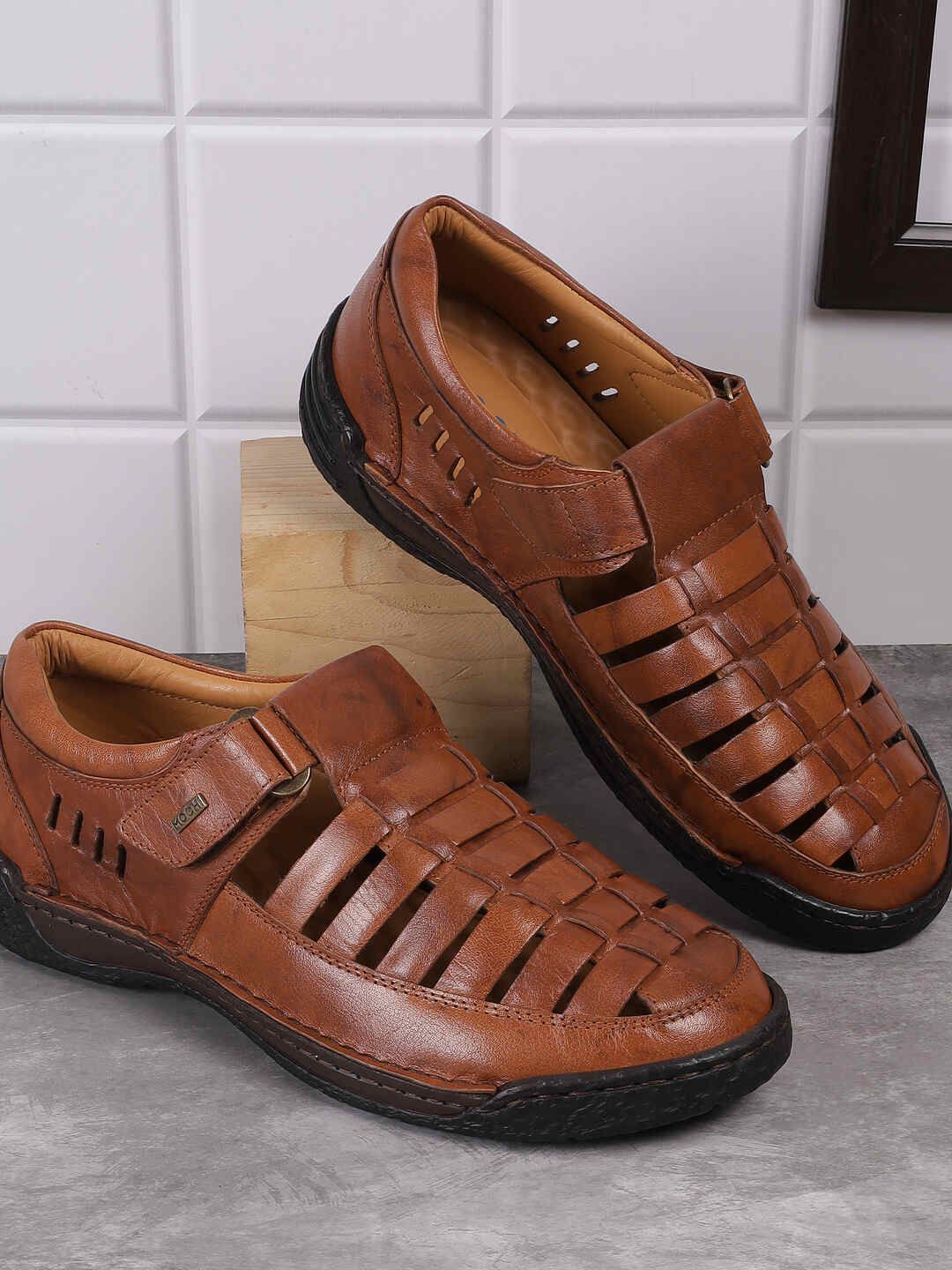 negiフォーム Buy Mochi Men Leather Shoe-Style Sandals - Sandals for Men