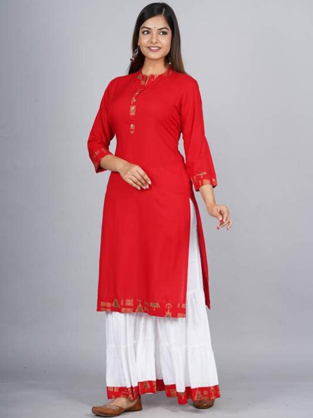 KOTHOTYA Women Regular Kurta with Sharara