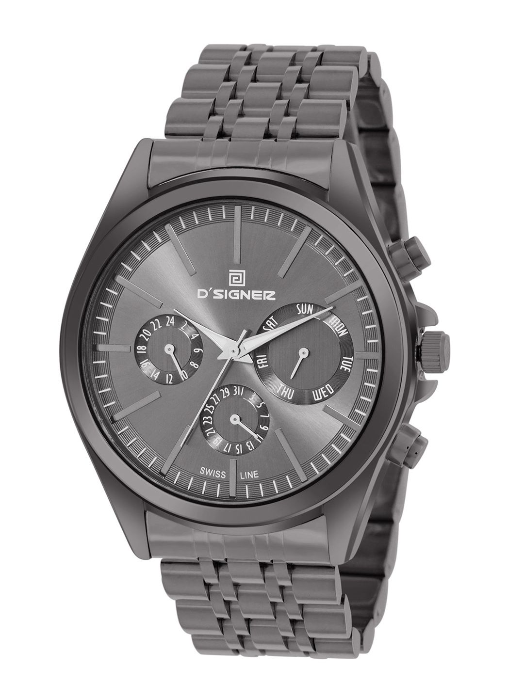 Buy D'SIGNER Men Brass Dial & Bracelet Style Straps Analogue Watch