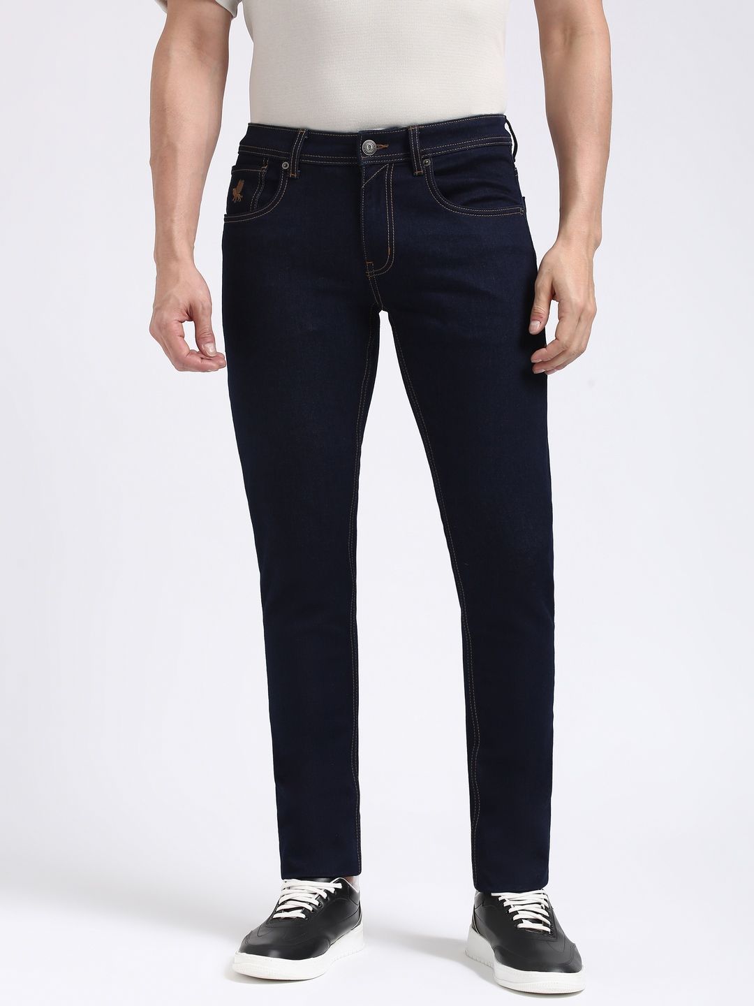 Peter England Casuals Men Skinny Fit Mid-Rise Clean Look  Jeans