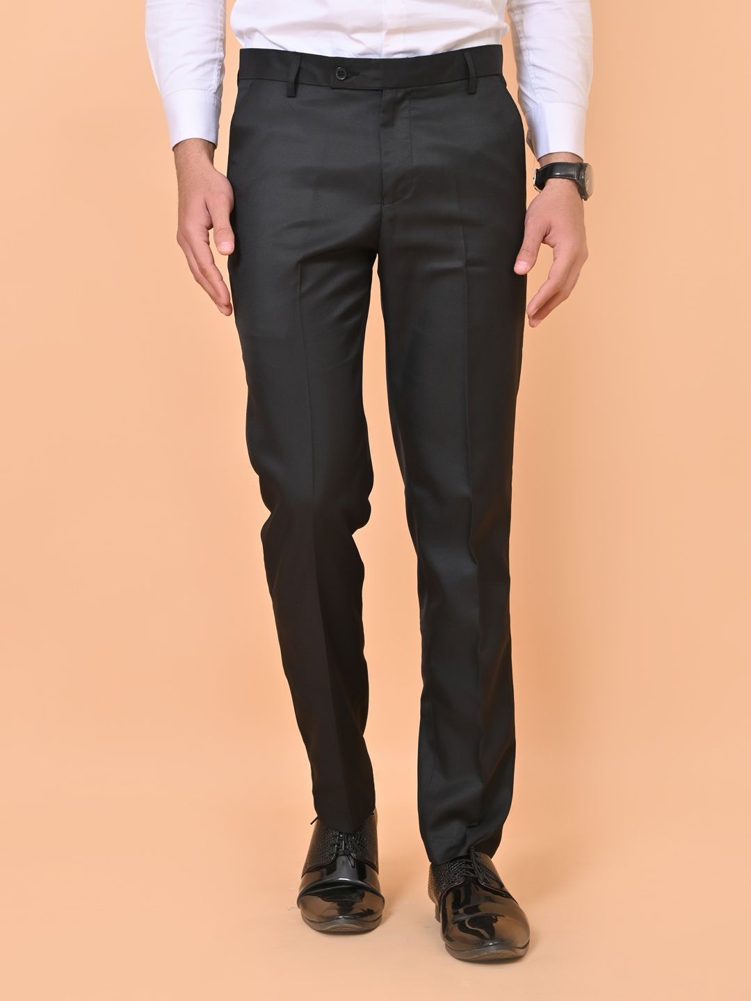 el cielo Men Relaxed Easy Wash Pleated Trousers