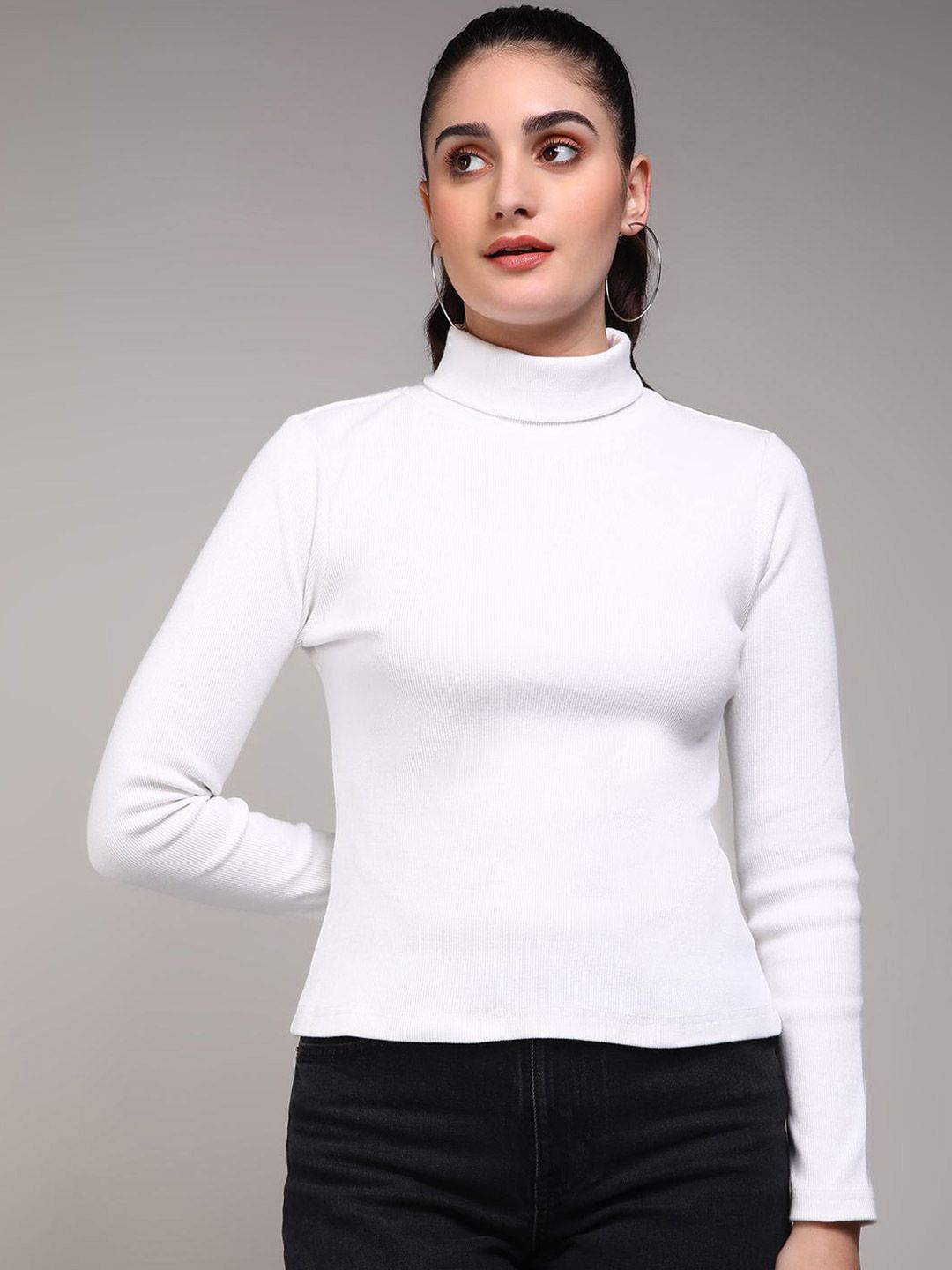 Buy SASSAFRAS High Neck Long Sleeves Top - Tops for Women 25259974