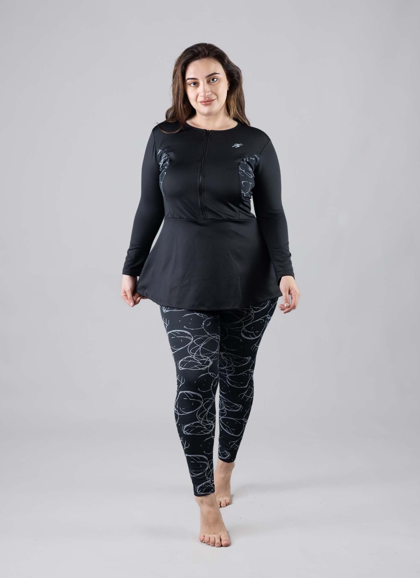Buy Keepfit Women 2 Piece Long Sleeved Zippered Padded Rashguard